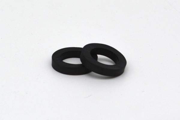 Dichtungen für 5/8" Bier-Verschraubung, Gummiring schwarz, weich, zwei Stück