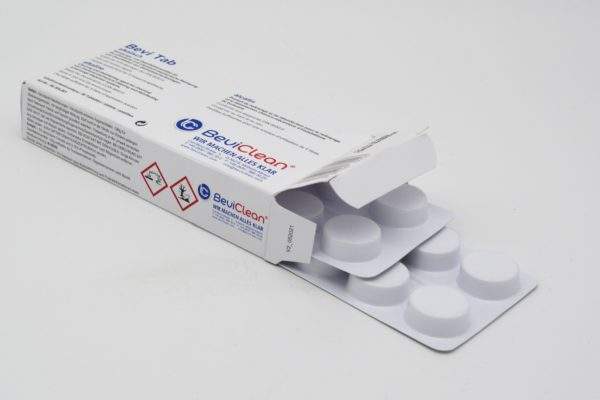 Reinigungs- u. Desinfektionsmittel Bevi-Tab alkalisch für 5 Liter Anwendungslösung