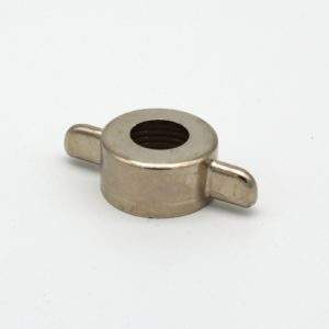 Flügelmutter 3/4" für CO2-Schlauch, Messing vernickelt