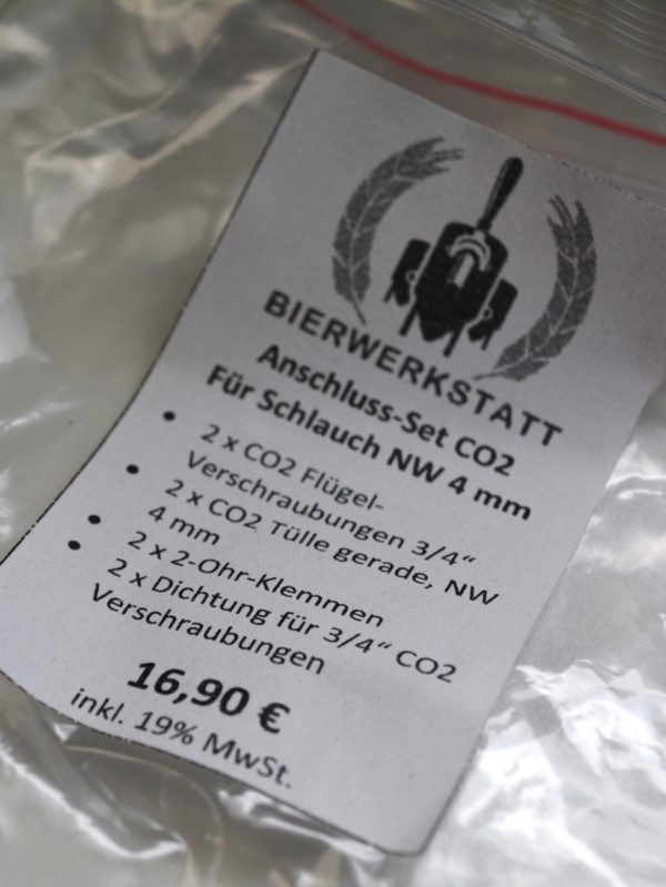 Anschluss-Set CO2 für Schlauch NW 4 mm – Bild 3